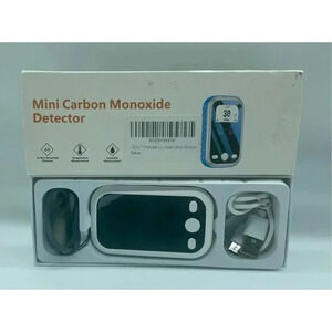 Mini Carbon Monoxide Detectors, 120-Hour Standby Time, 3 in 1 CO Monitor Portabl